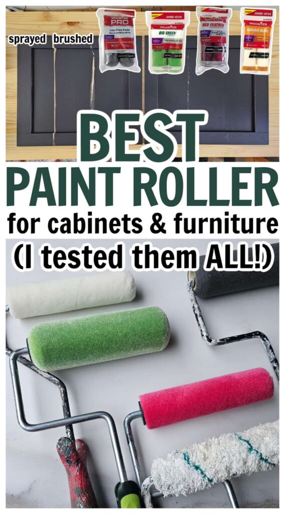 best rollers for furniture and cabinets for the smoothest finish pin image