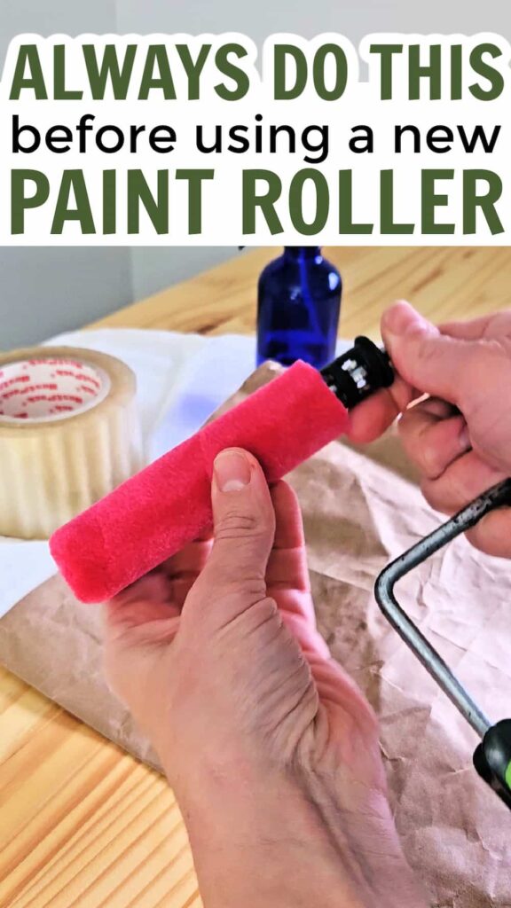 do this to your roller before painting by making sure to properly prep paint roller